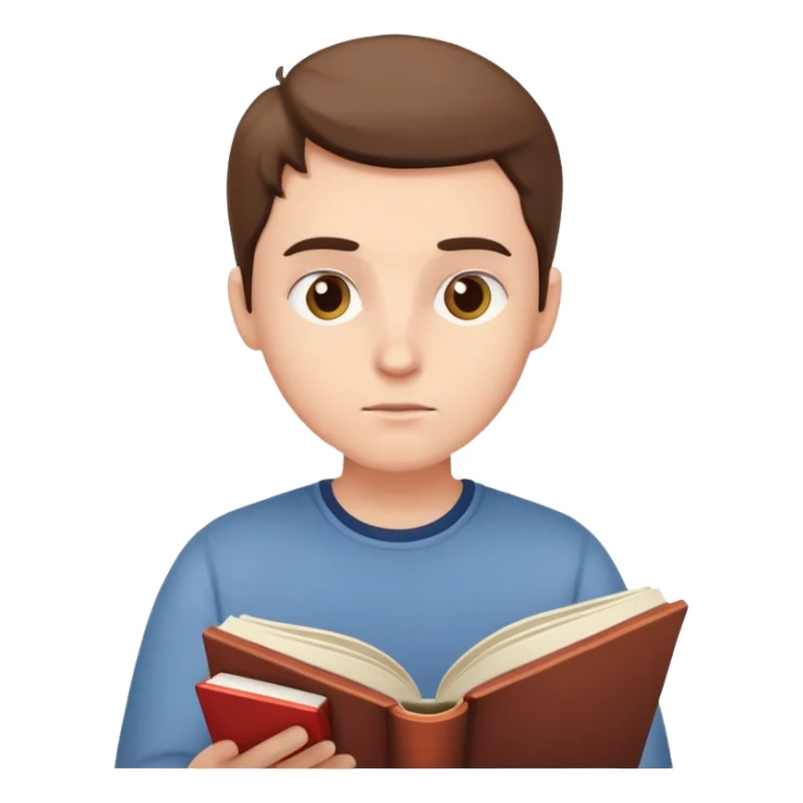 persona leyendo o escribiendo sola sticker