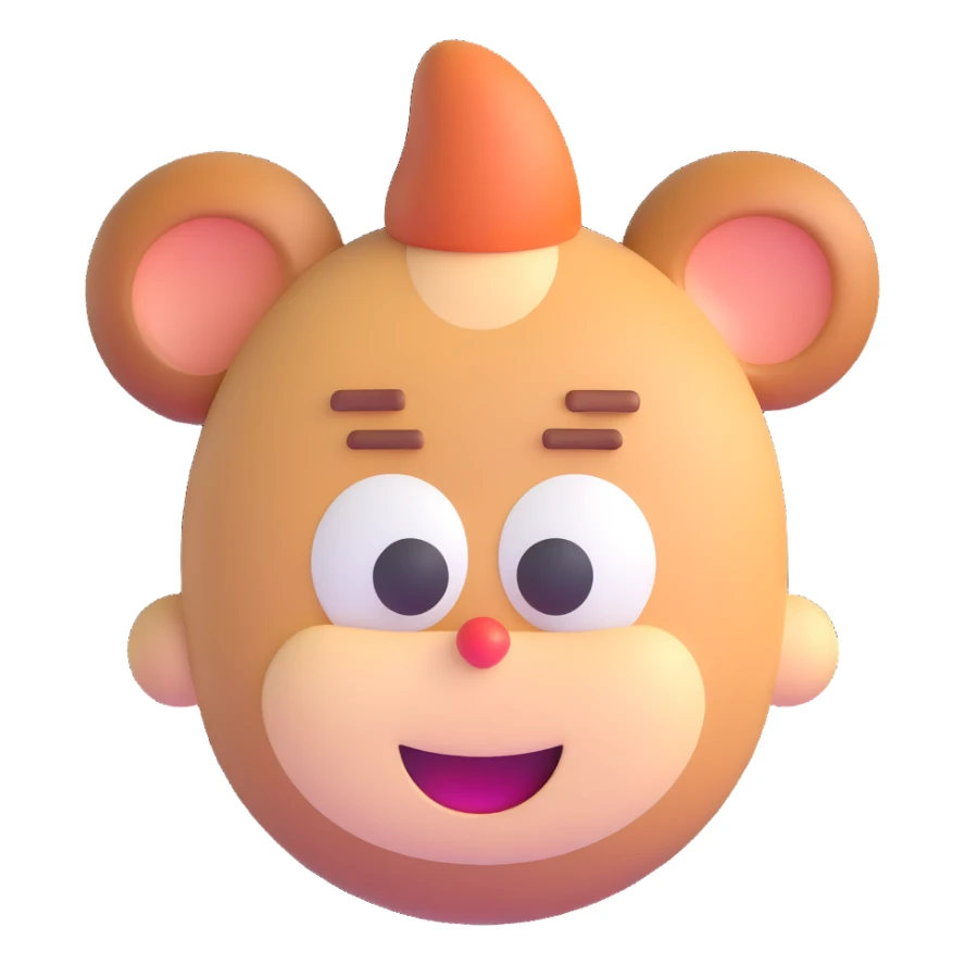 iconic face of Sandy Cheeks from SpongeBob sticker