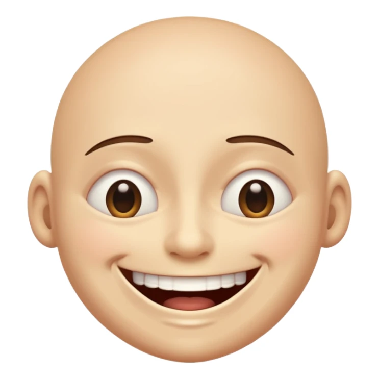 I want an overly excited face that says “I am so excited, I cannot contain. With eyes tightly squeezed closed together and a big grin emoji. With no  eyes  sticker