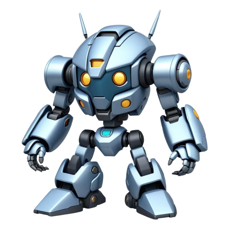 Futuristic Cute Cyber Medabots Metabī メタビー Mecha  sticker