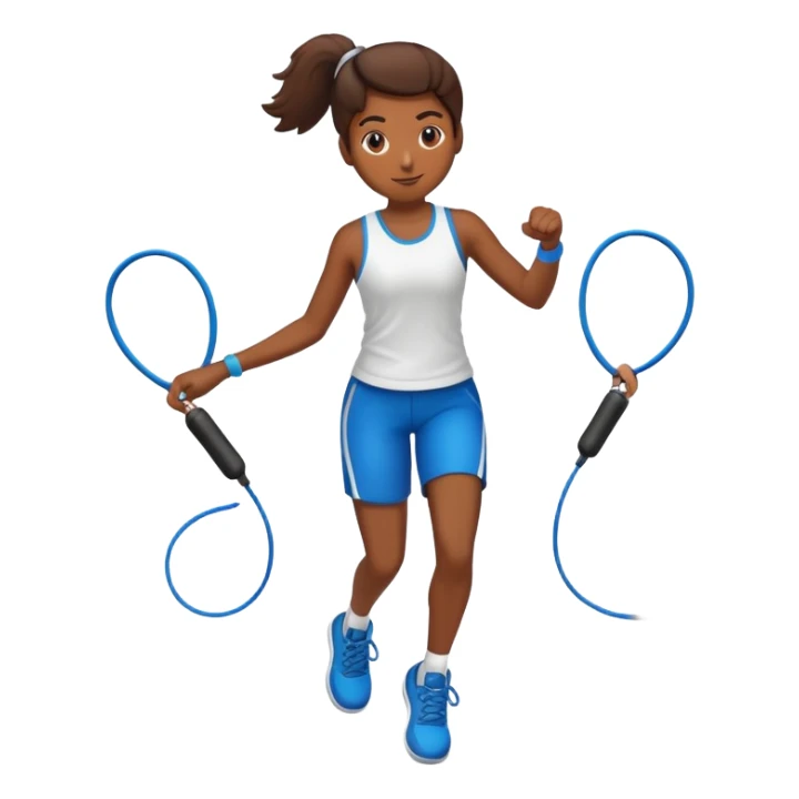 Personne qui fait de la corde à sauter  sticker