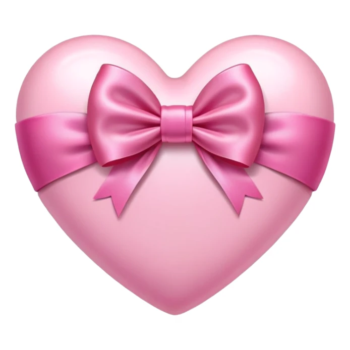 cute pink heart with pink bow  sticker