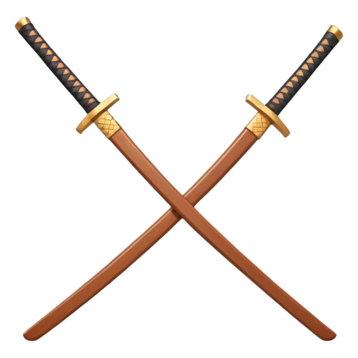samurai training wooden sword object icon, traditional bokken, smooth polished wood, katana shape, simple guard, 3D cartoon, mobile game icon style, centered, clean background, soft shadow, no text, no watermark
 sticker