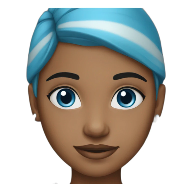 blueeyed indian girl sticker