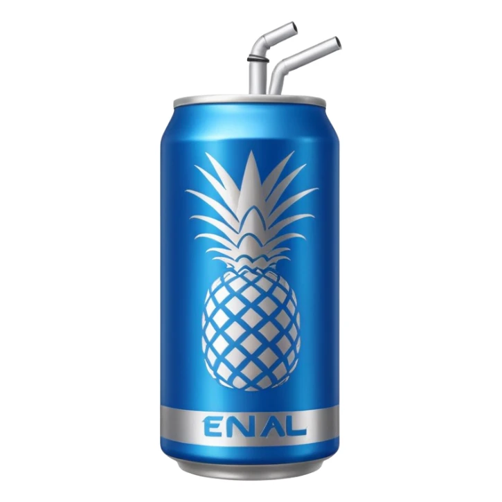 energy drink coconut and pinaple sticker