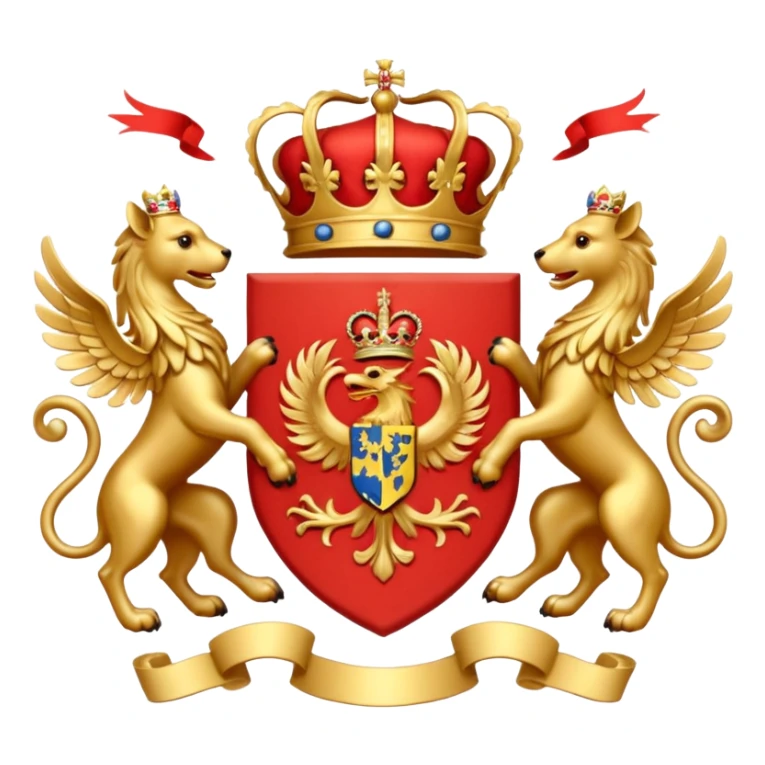 Royal coat of arms sticker
