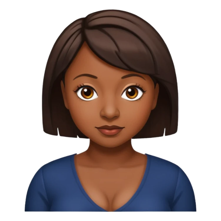 Naturi Naughton with dark brown short hair sticker