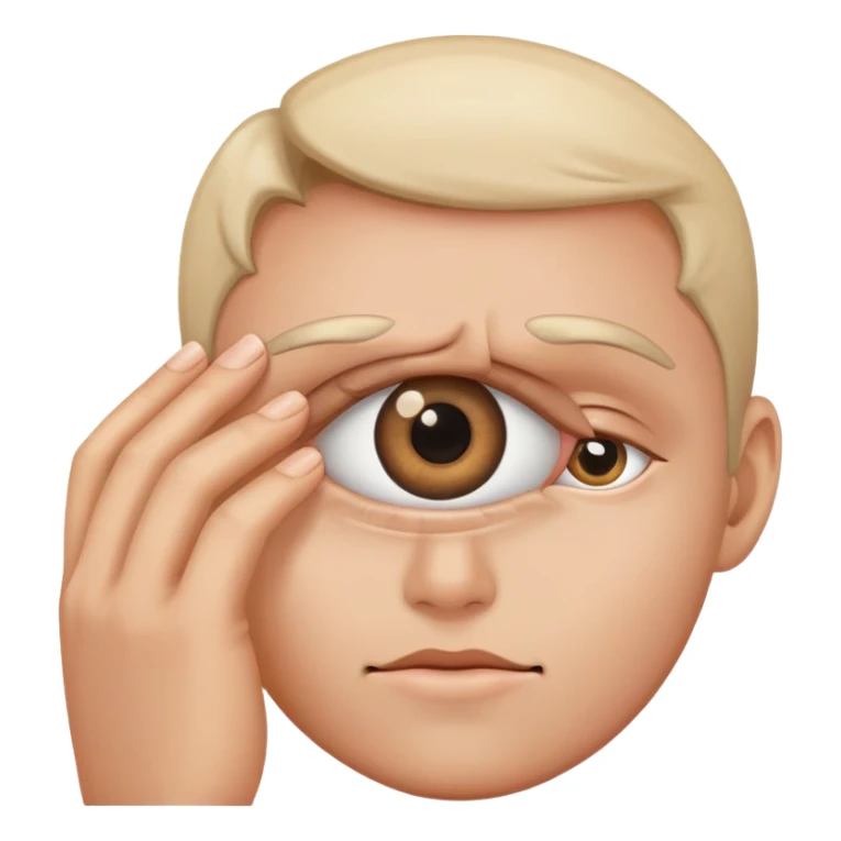 A person holding their eye sticker