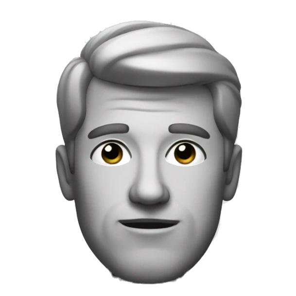 monochrome portrait of a man sticker