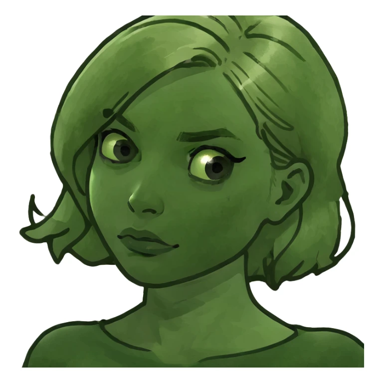 Blonde girl rolling her eyes sticker