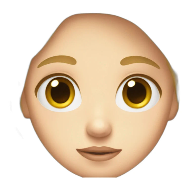 Angel with big eyes and blonde hair  sticker
