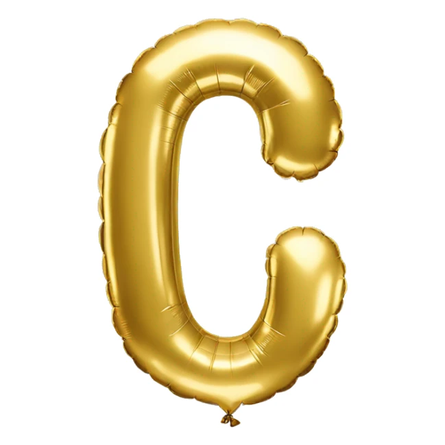 Foil balloon gold number 0 sticker