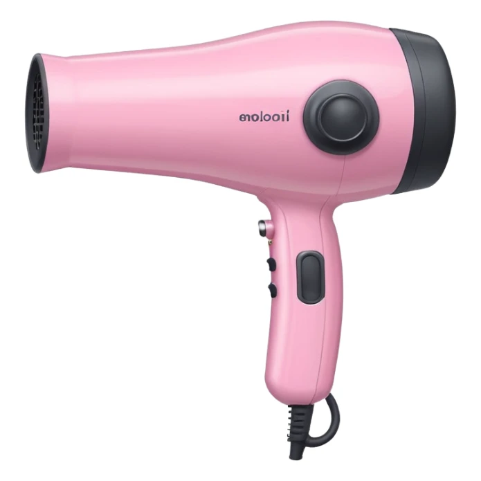 pastel pink hair dryer sticker