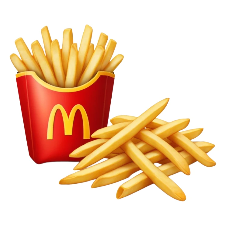 McDonalds fries sticker