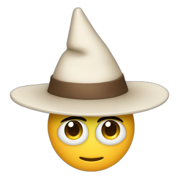 "A piece of shit with a hat." sticker