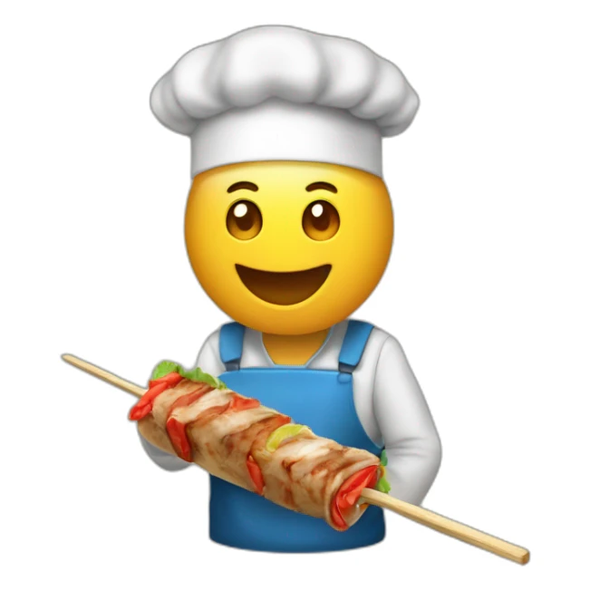 Un turc qui mange un kebab sticker