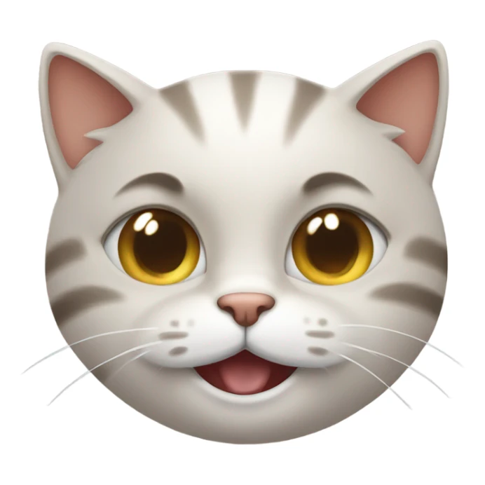 A cat pointing and laughing at you sticker