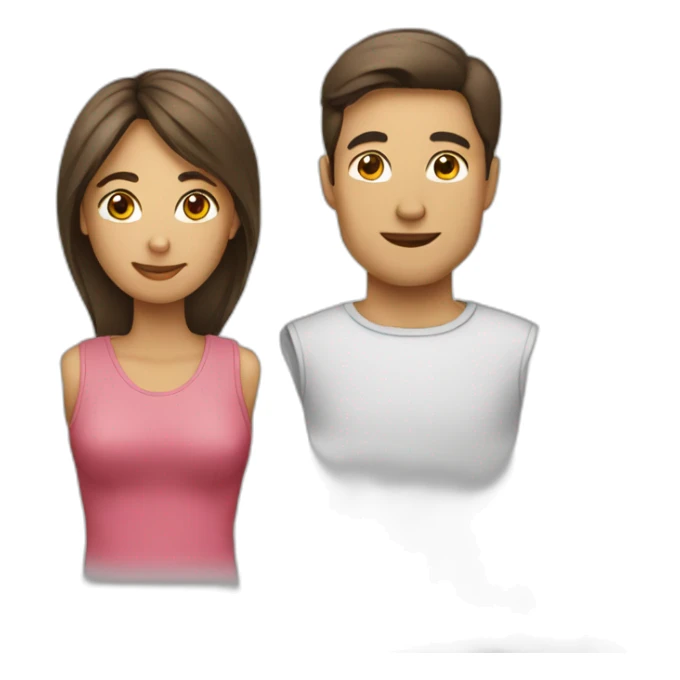 Femme avec un homme sticker