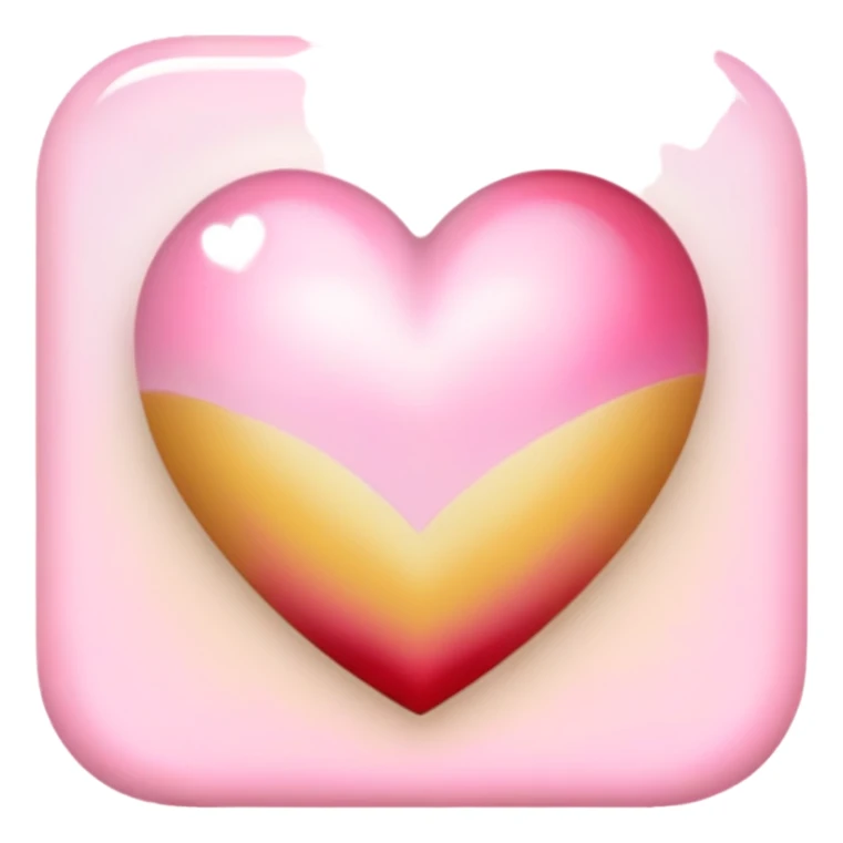 Romantic pink-red-gold-yellow-white pastel lush aesthetic sticker