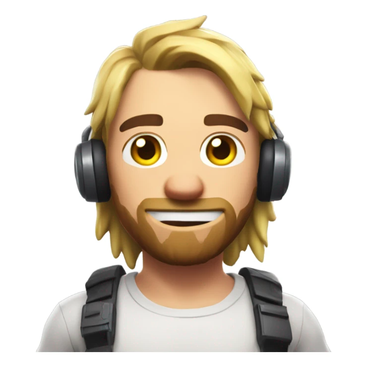 Sweaty gamer playing Fortnite  sticker