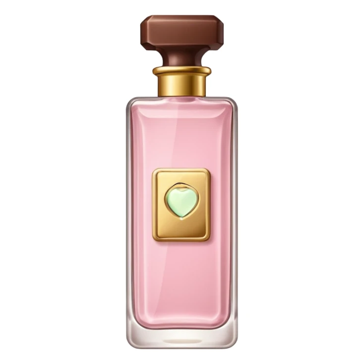 A light pink chocolate bar perfume bottle   sticker