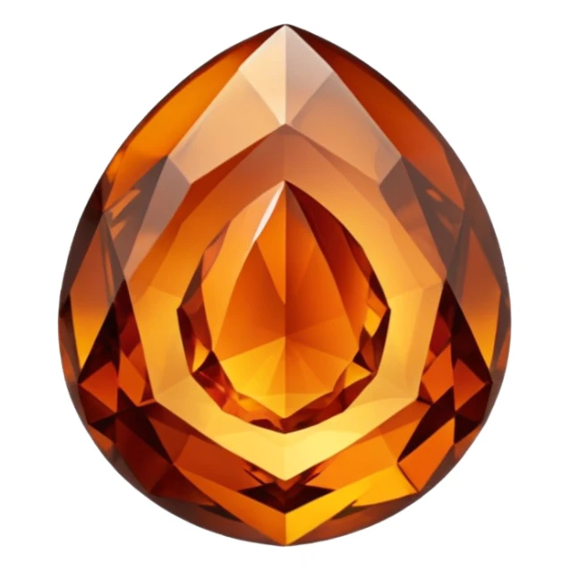 chatoyant gemstone crystal brown and dark orange 3d png background layers sticker