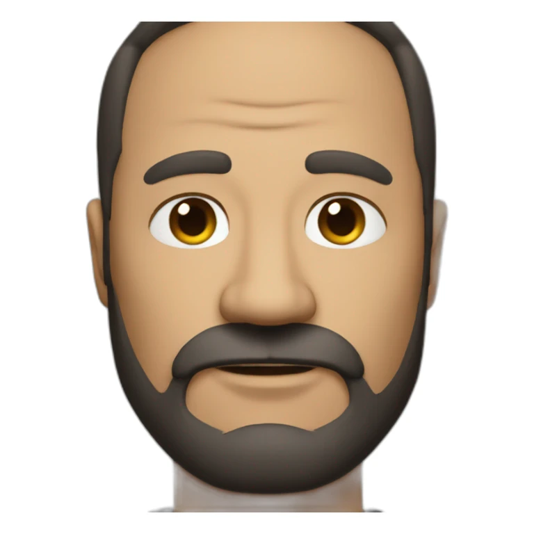 boss big dad dark hair sticker