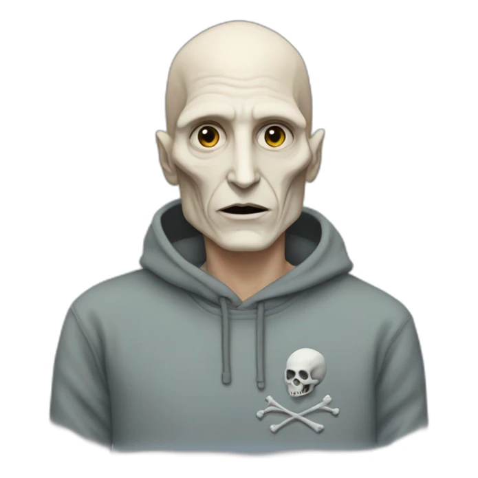 Voldemort wears a Sweatshirt with the word Sude on it sticker