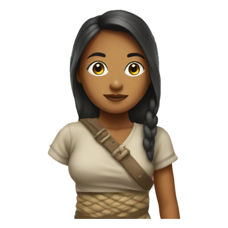 Guam flag with a island girl  sticker