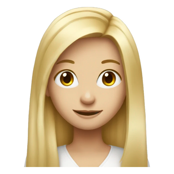 Long blonde hair girl marketing mentor  sticker