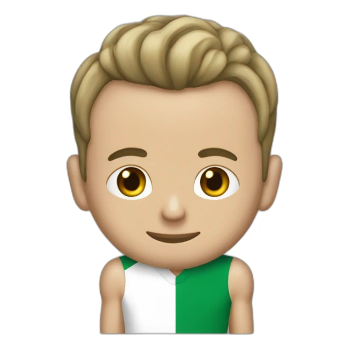 Macron qui porte le maillot de l'Algérie sticker