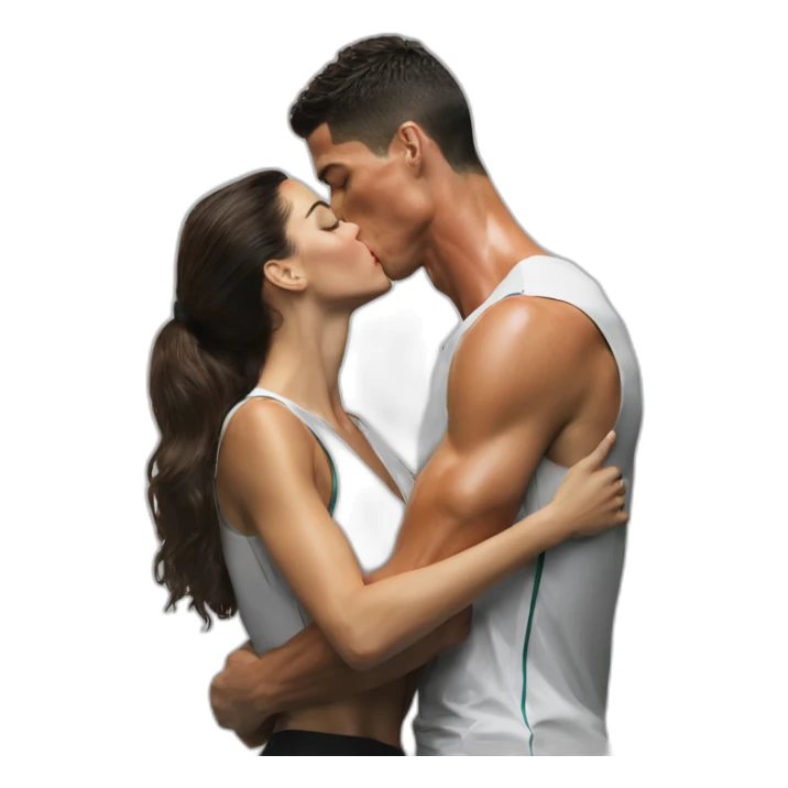 Cristiano Ronaldo kiss georgina sticker