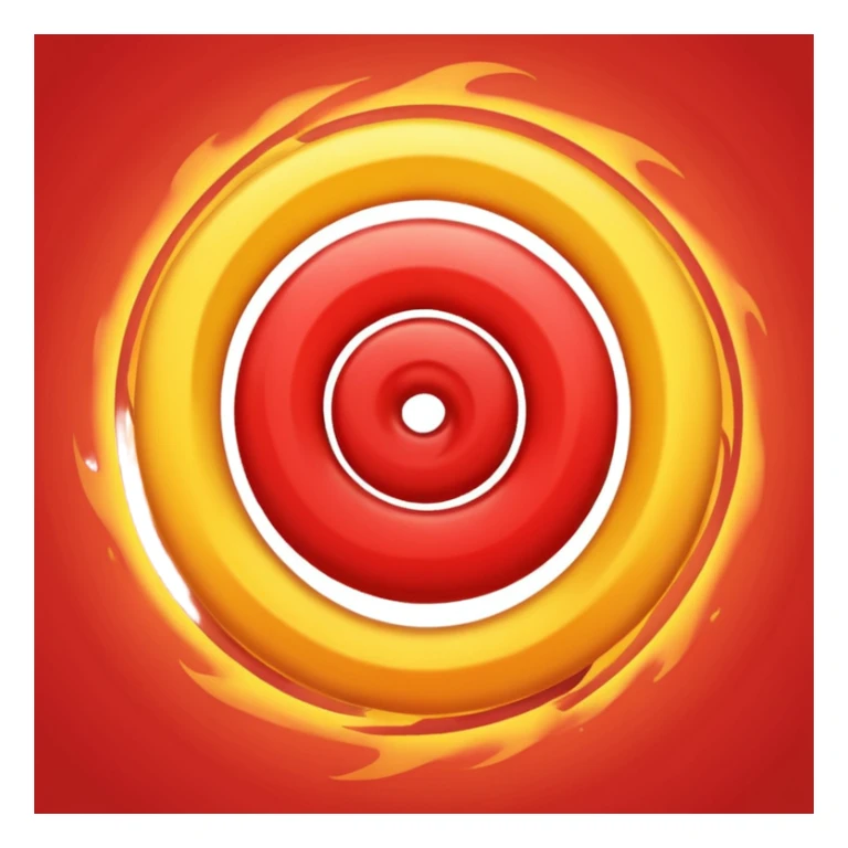  Red cyclone emoji with a swirl  sticker