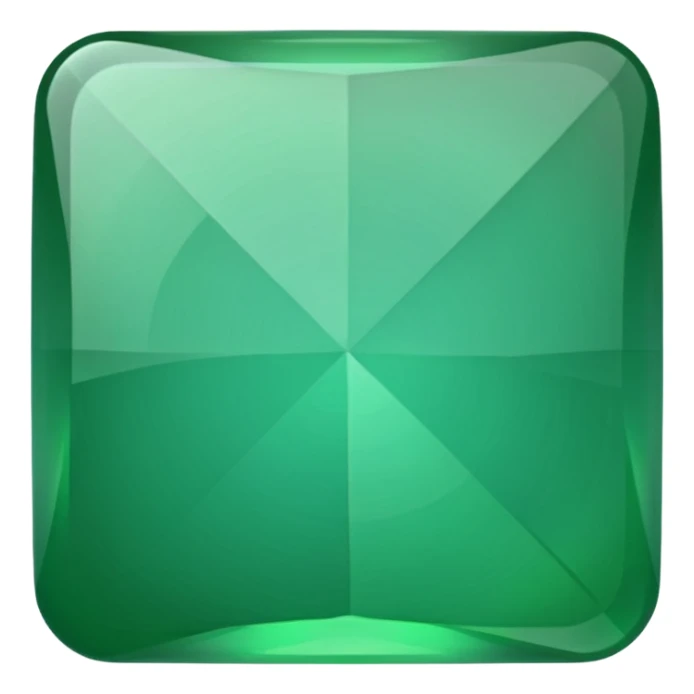 give me a green square which is slanted sticker