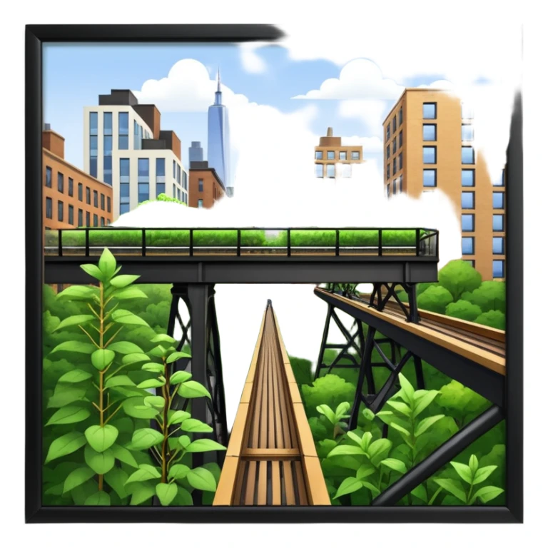 haz un emoji de higline en new york sticker
