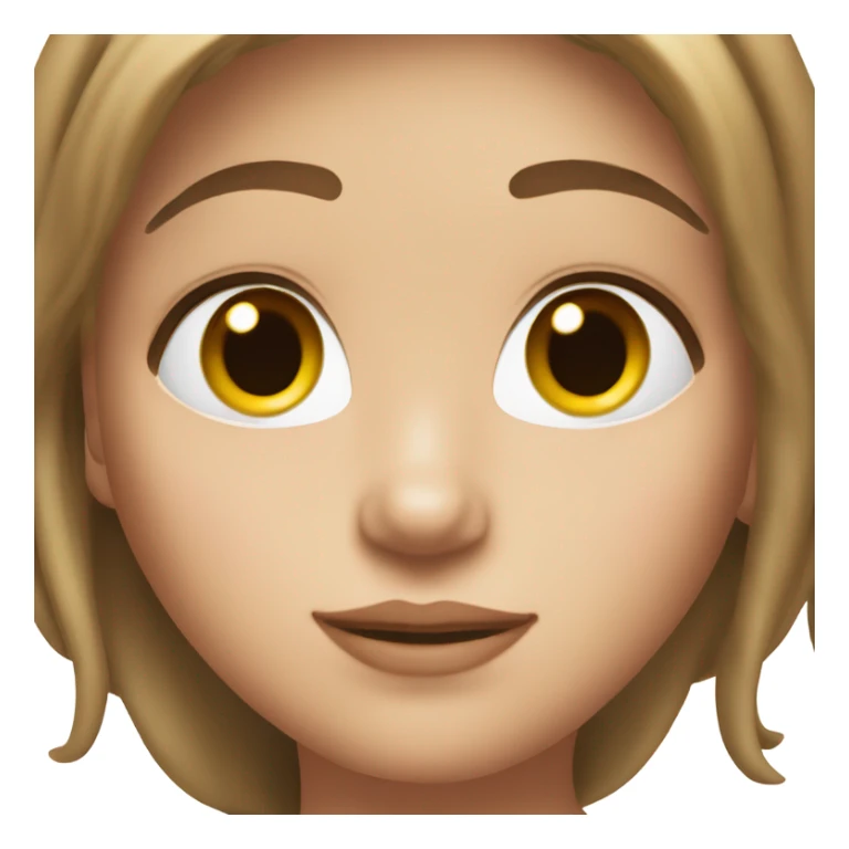 Y2K girl, brown hair, white skin, light eyes  sticker