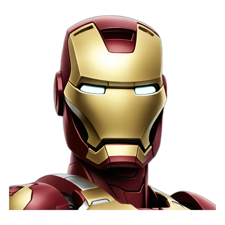 iron man, close up sticker