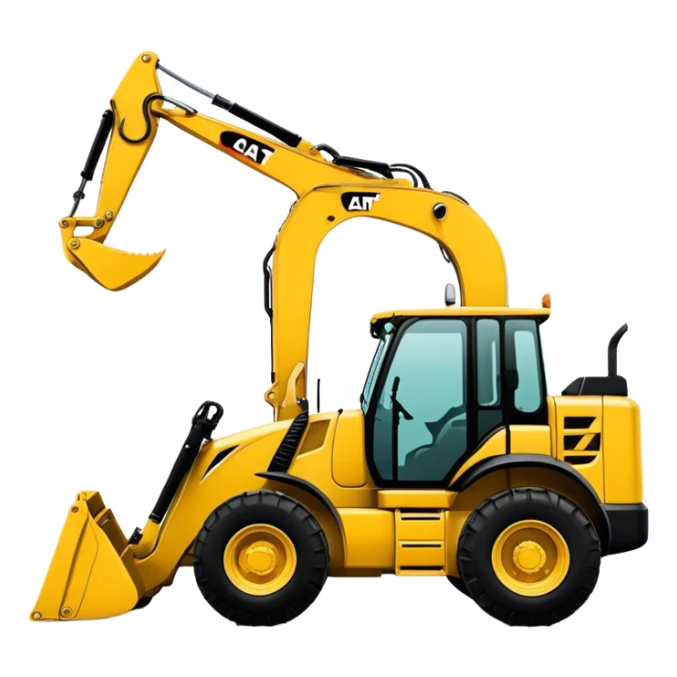 Backhoe Loader - Caterpillar 430F (Model Year: 2021) (Iconic colour: Yellow) sticker
