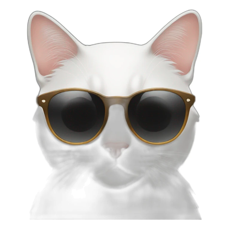 Cat with sunglasses sticker