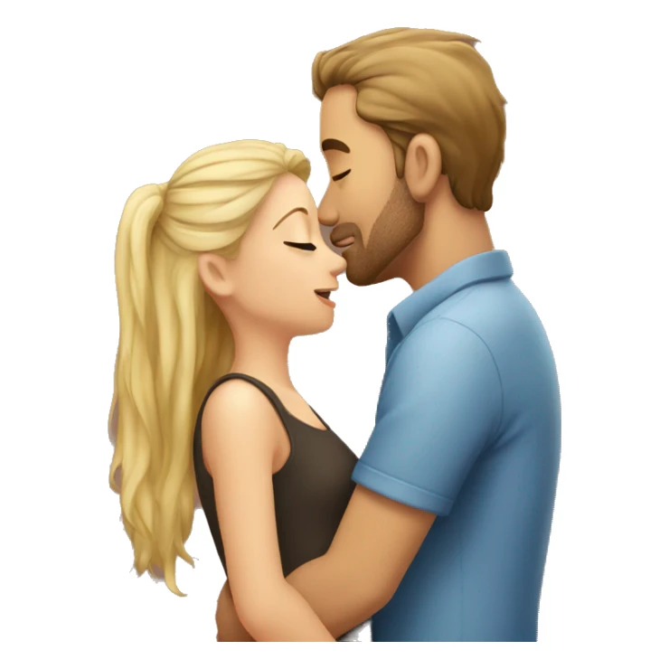 guy kiss girl so very love  sticker