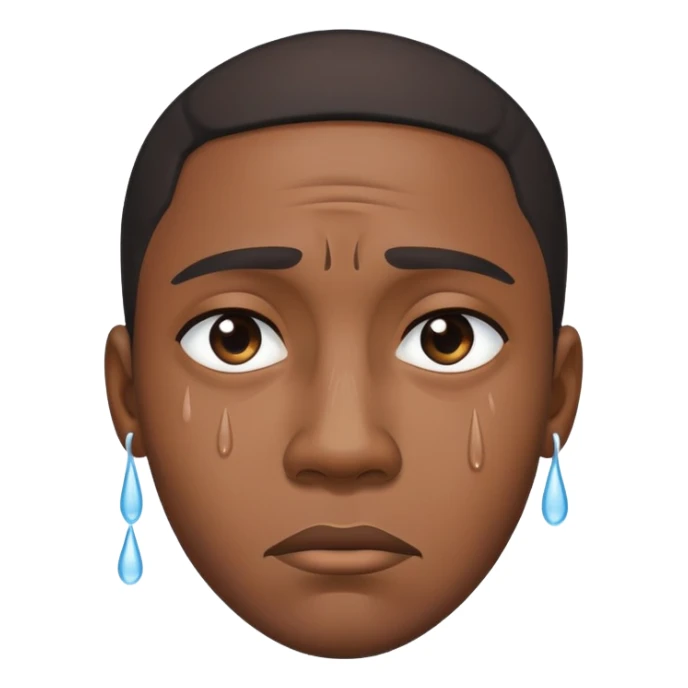 un homme noir qui pleure sticker