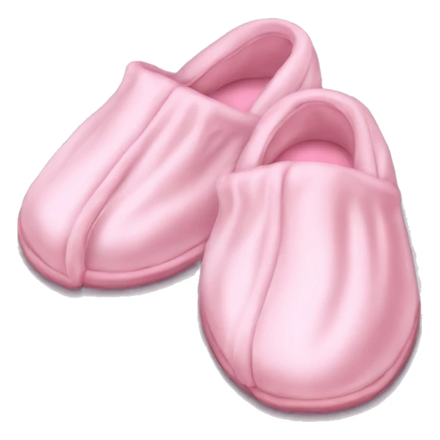 Light pink silk slippers and robe sticker