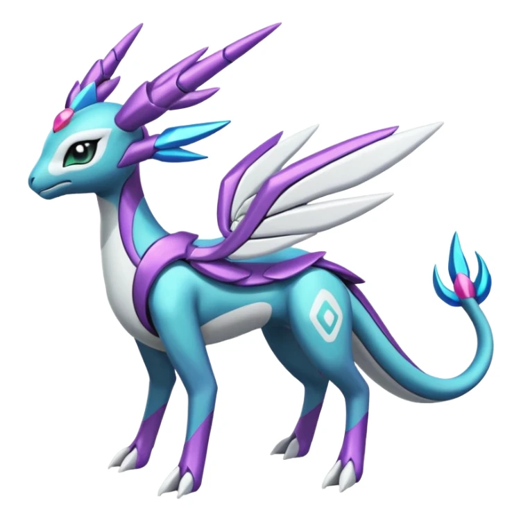 Meloetta-Kyurem-Dialga-Suicune-Pteromon-hybrid sticker