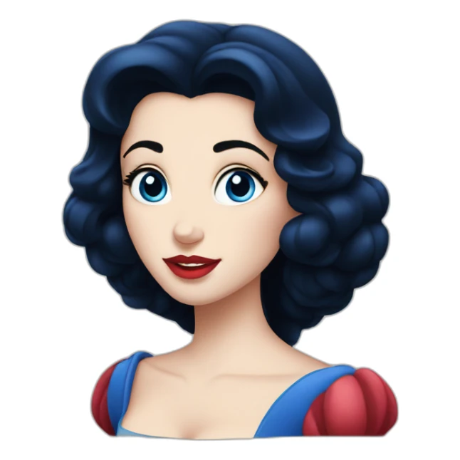 Disney Snow White blue eyes sticker