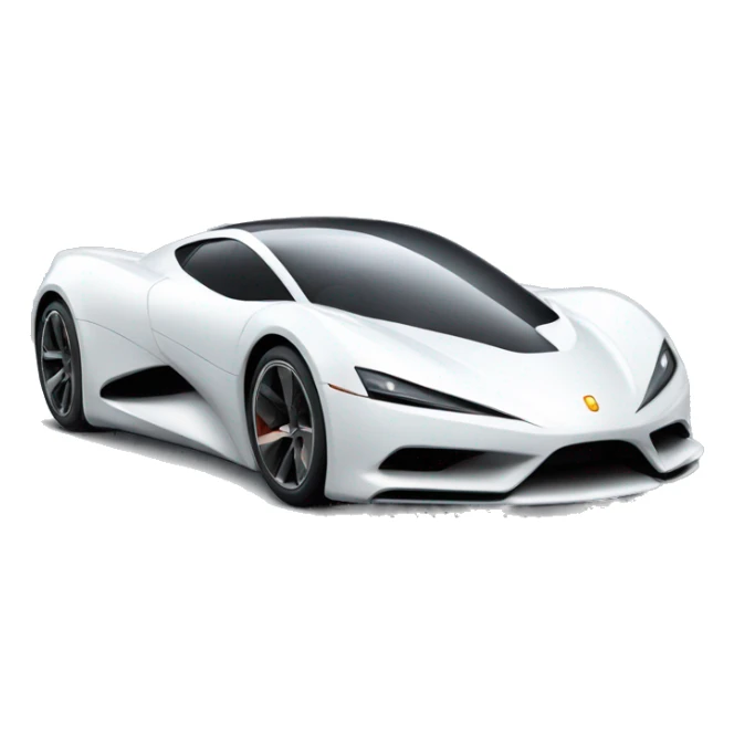 sleek, futuristic supercar with an aerodynamic design sticker
