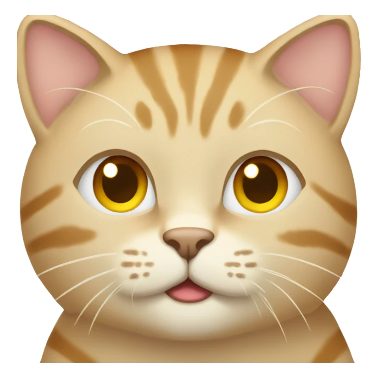 beige Cat emoji  sticker