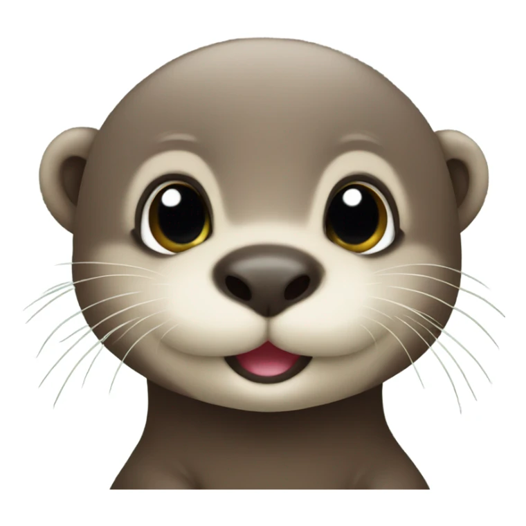 baby otter sticker