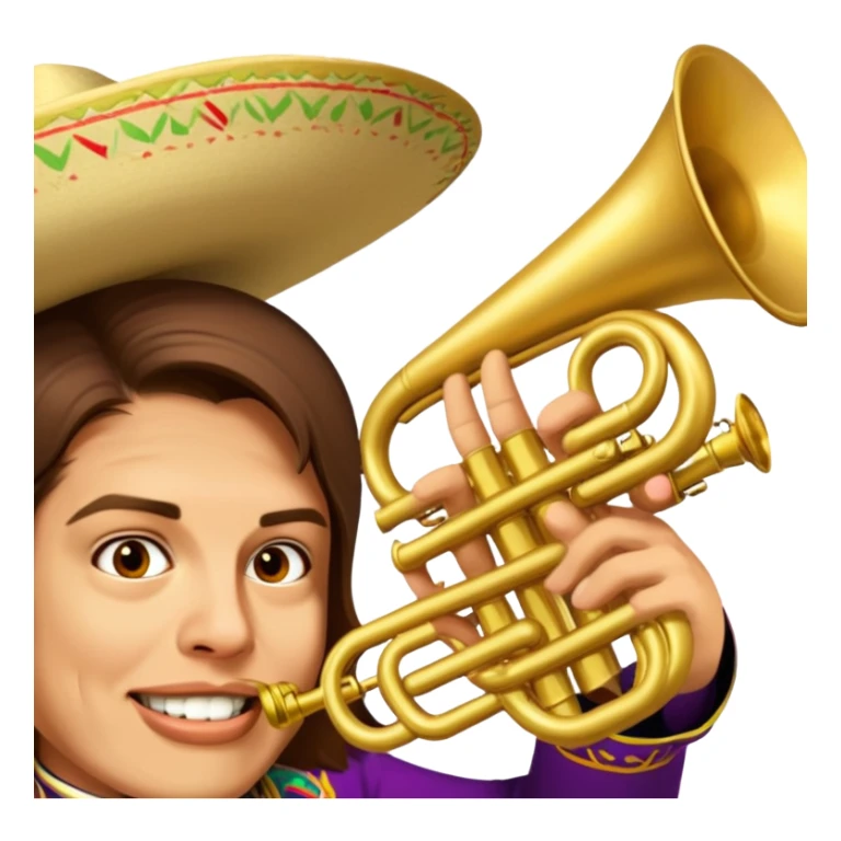 Mariachi Trumpet Player sticker