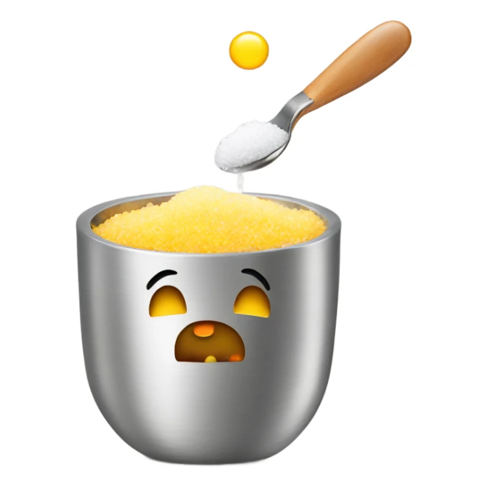 happy face heating up salt on a spoon with a lighter sticker