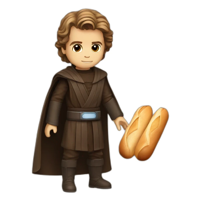 anakin skywalker avec une baguette magique sticker